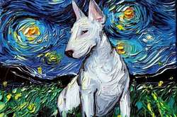 Художница создает свои версии «Звездной ночи» Ван Гога