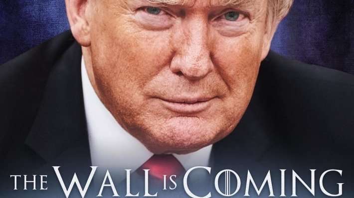 Трамп опублікував мем про стіну з Мексикою у стилі «Ігри престолів»