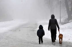 Вранці у Києві туман