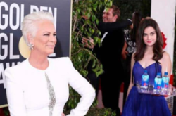Голливудская актриса Джейми Ли Кертис раскритиковала девушку с водой на «Золотом глобусе»