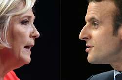 Марін Ле Пен та Еммануель Макрон