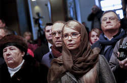 Юлія Тимошенко у Софійському соборі під час святкового різдвяного богослужіння