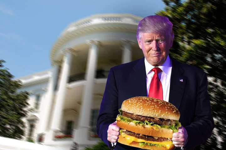 Трамп за власні гроші замовив у Білий дім 300 гамбургерів, піцу і картоплю фрі