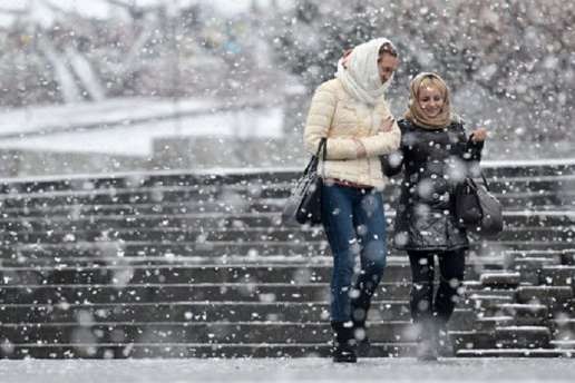 На Київ сунуть снігопади