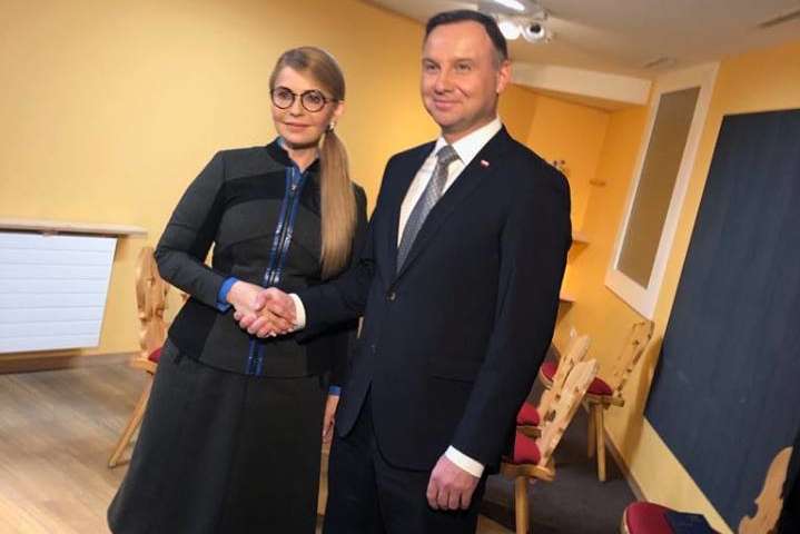 Тимошенко подякувала президенту Польщі за підтримку України проти російської агресії