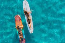 Красивые девушки, море и пляж. Яркие аэрофотоснимки Гавайев