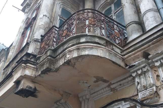Аварійні балкони Одеси. Оприлюднена карта руйнувань