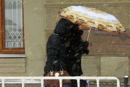 Сьогодні у більшості областей України пройдуть дощі та мокрий сніг