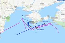 Серед літаків є Boeing P-8A Poseidon з авіабази NAS Sigonella (острів Сицилія)