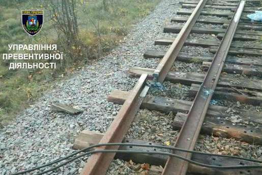 У Сумській області зловмисники розібрали залізничну колію
