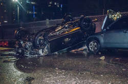 «Німець» вилетів на зустрічну смугу і перекинувся