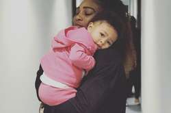 Серена Уильямс с дочкой