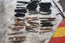 У чоловіка вилучили  мішок із викраденими трубками 