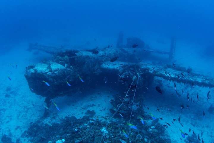 Немые свидетели войны. Невероятные фотографии подводного кладбища самолетов