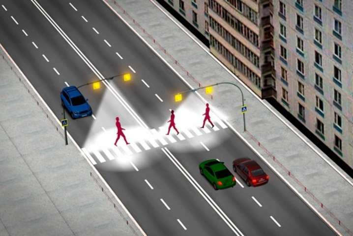 У Києві тестують сенсорне освітлення пішохідних переходів