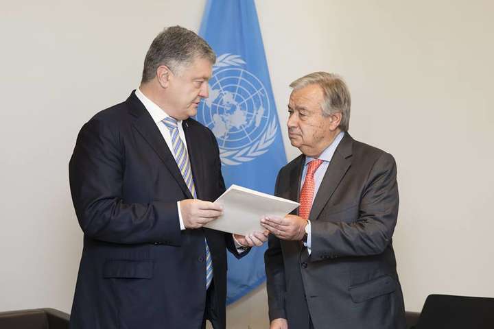 Порошенко і Гутерріш домовилися про візит заступника генсека ООН в Україну