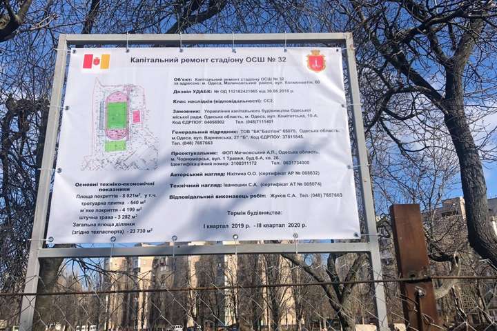 В Одесі з'явиться багатофункціональний стадіон для школярів