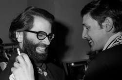 Карл Лагерфельд и Жак де Башер