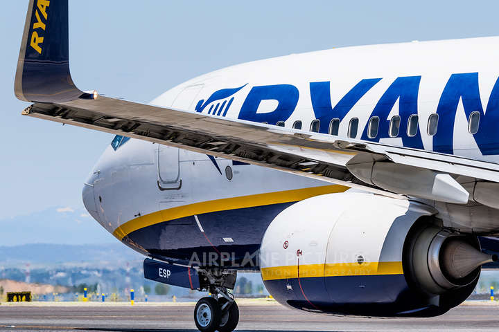 Ryanair запускає рейси Київ-Мадрид 