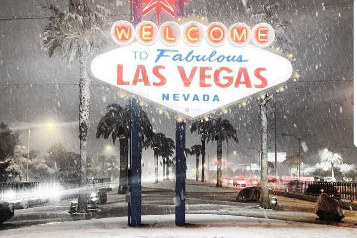 Вперше за 10 років у Лас-Вегасі випав сніг 