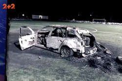 На тренувальній базі клубу УПЛ спалили «євробляху» (фото)