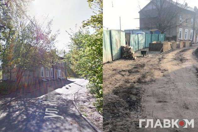 Будівельники знищили мальовничу вулицю Кудрявську у столиці. Шокуючі фото