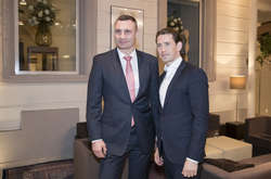 Мер Києва Віталій Кличко і Федеральний канцлер Австрії Себастьян Курц