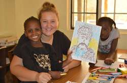 В Кении дети-сироты рисовали портреты Тараса Шевченко