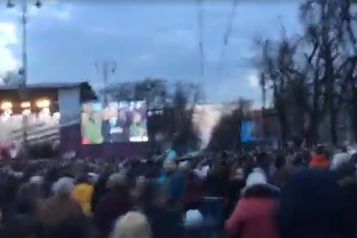 Націоналісти з «Нацкорпусу» з’явилися на мітингу Порошенка у Черкасах