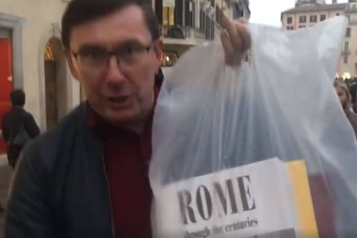 «Для бидла пояснюю ...»: з'явилося відео, як Луценко нагрубив журналісту в Римі