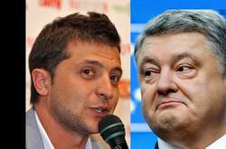 Кандидати у президенти Володимир Зеленський і Петро Порошенко