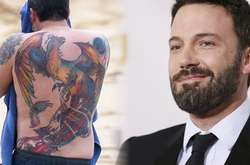 Бен Аффлек признался, что не жалеет о своей татуировке на всю спину