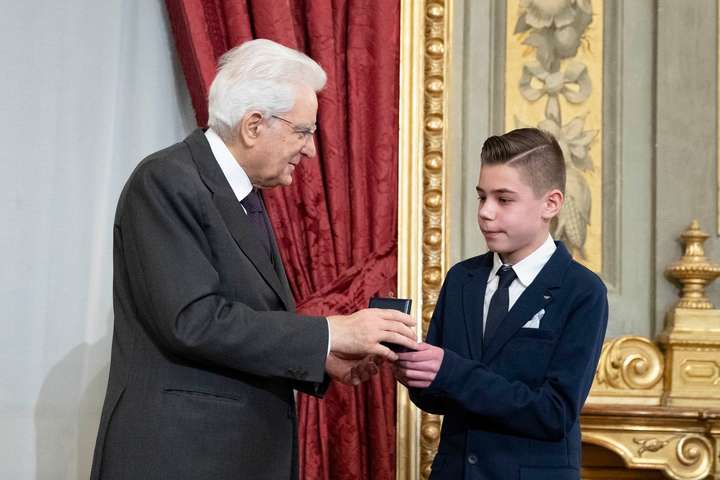 Президент Італії вручив премію 14-річному українцю