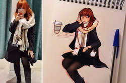 Художница из Нидерландов превращает обычных девушек в мультяшных красоток