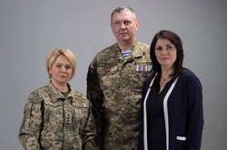 Глава Міністерства у справах ветеранів Ірина Фриз та її заступники - Оксана Гаврилюк та Олександр Терещенко