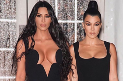 Папарацци засняли Ким и Кортни Кардашьян на шопинге в Калабасасе