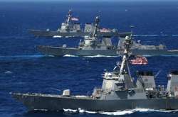 Американські кораблі рухалися в Тайванській протоці із південного-західного напрямку на північ