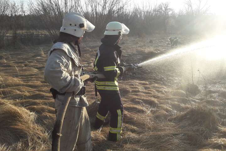 На Київщині масштабні пожежі трав’яного настилу: є жертва (фото)
