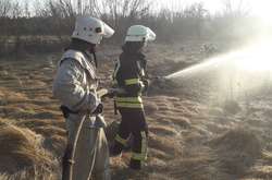 На Київщині масштабні пожежі трав’яного настилу: є жертва (фото)