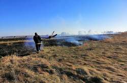 За добу на Київщині вигоріло 111 га трави