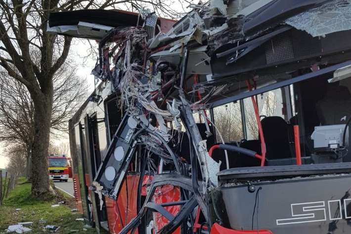 У Німеччині автобус з дітьми врізався у дерево: 30 постраждалих