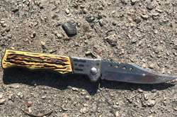 У нападника вилучили речовий доказ – розкладний ніж