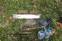 На Луганщині СБУ виявила схрон із військовими засобами ураження