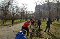 В одеському парку Перемоги висадять четверту бузкову алею