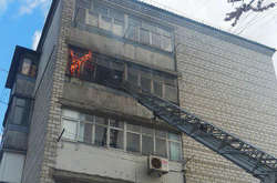 У Білій Церкві горіла багатоповерхівка (фото)