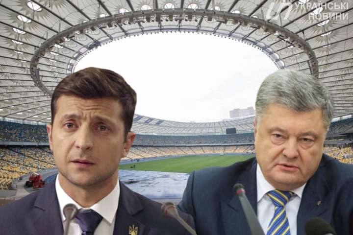 Штабы Порошенко, Зеленского и НСК «Олимпийский» заключили трехсторонний договор об аренде 