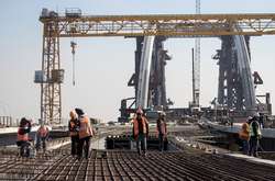 Кличко показав, як триває будівництво Подільсько-Воскресенського мосту (відео)