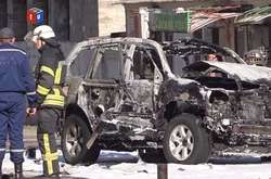  Автомобіль Олександра Хараберюша після вибуху 