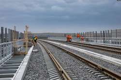 Будівництво залізниці на Кримському мосту