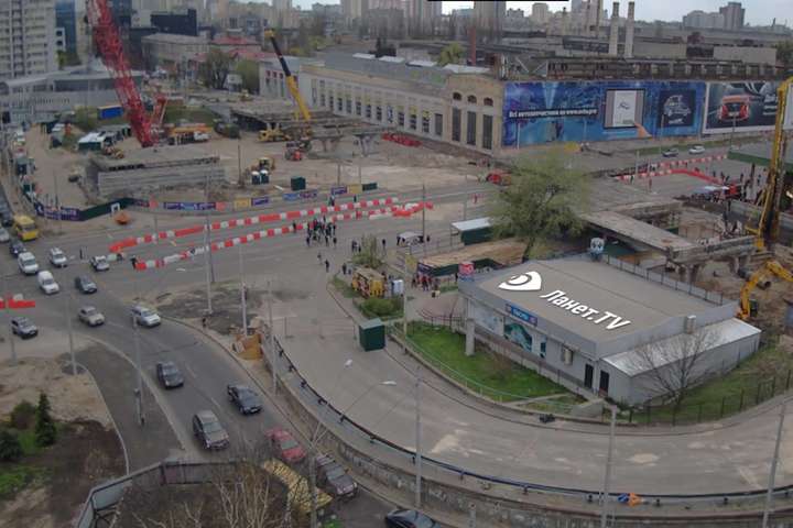 Демонтаж Шулявського мосту: проспект Перемоги повністю перекрили (відео)
